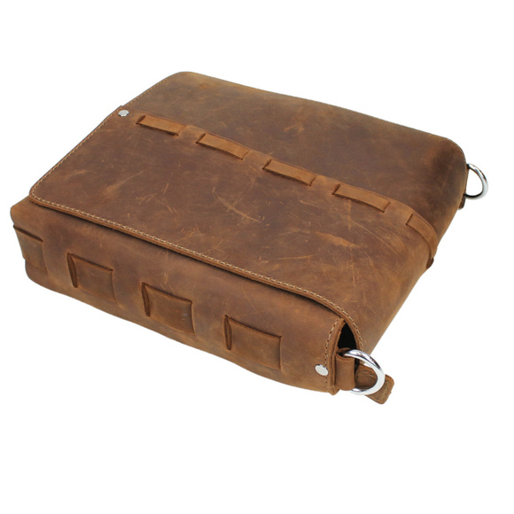 Fully Handmade Leather Messenger Bag L20VB